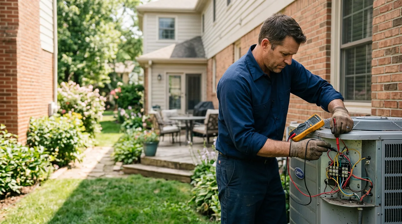 HVAC technician working near Pauma Valley, CA